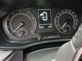 a close up of the dashboard of a car with the gauges on