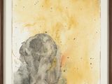 an image of a painting of a person sitting on the ground
