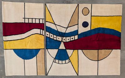 une photo d'un tapis orné d'une peinture