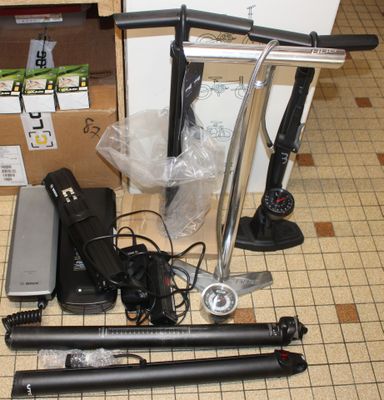 a lot of items that are laying out on the floor