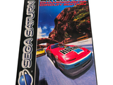 an image of a game box with a red car driving on a road
