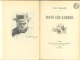 un vieux livre sur lequel figure le dessin d'un homme portant un haut-de-forme