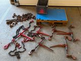 a lot of tools that are laying out on the floor