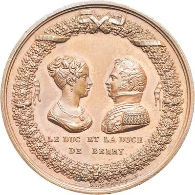 an image of a coin with a portrait of a man and a woman on it