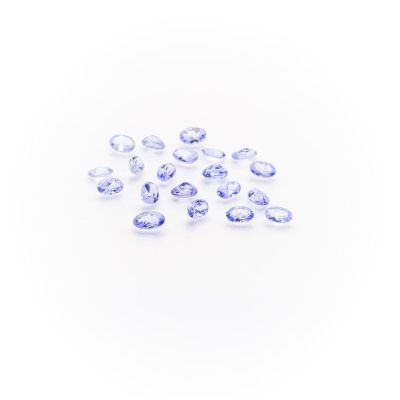 a group of purple sapphires on a white background