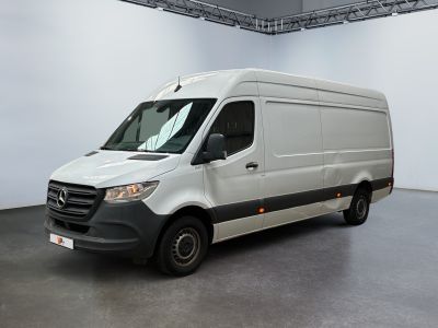the mercedes - benz - benz sprinter van is parked in a large room