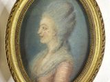 a picture of a woman in a pink dress and a picture of a woman in a pink dress