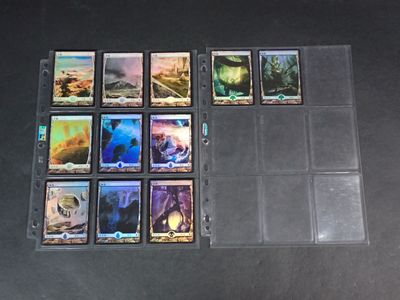 a lot of cards that are sitting on a table