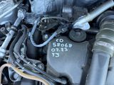 a close up of the engine of a car