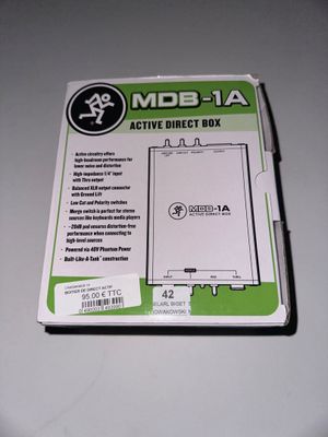 Boitier de direct actif MACKIE MDB-1A. - Photo 1