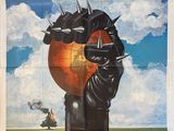 a movie poster for rollerball with a hand holding a ball