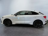 a white audi suv parked in a showroom