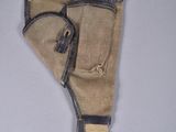 a small piece of cloth that has been used to hold a knife