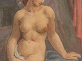 l'image d'un tableau représentant une femme nue assise sur une chaise