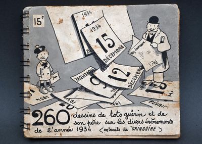 un vieux livre avec le dessin d'un homme et d'une femme
