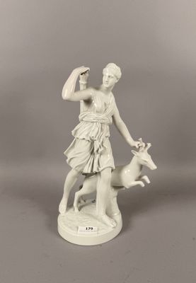 Diane chasseresse, porcelaine émaillée.