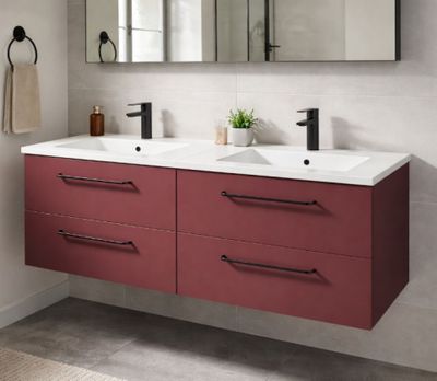 Ensemble meuble de salle de bain suspendu AMBIANCE BAIN 140c…
