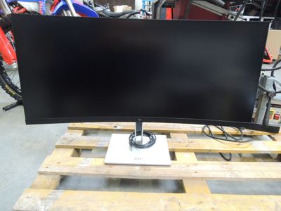 an image of a computer monitor sitting on a pallet
