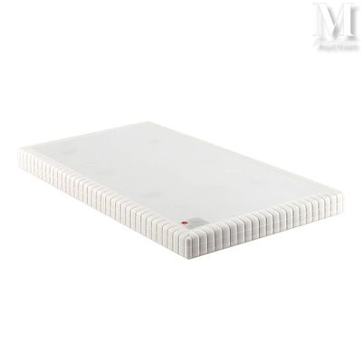 the mattress is made of foam and has no sheets on it