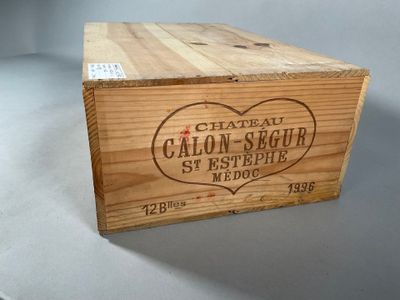 Douze bouteilles Château Calon-Ségur 1996, 3ème Grand Cru Cl…