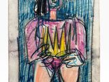 une image représentant le dessin d'une femme portant une couronne sur la tête