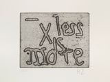 an image of a black and white photo of a sign that says year of more