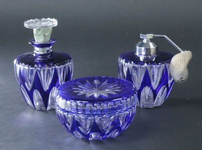 SAINT LOUIS Nécessaire de toilette de en cristal taillé over…