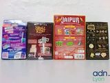 three boxes of cigarettes sitting next to each other on a table