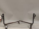 pair of antique cast iron bed rails