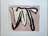une image représentant une peinture rose et noire sur papier