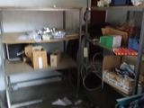an image of a garage with a truck tire in the middle of the room