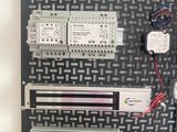 a picture of a wall with a bunch of electronics on it