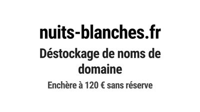 Nom de domaine nuits-blanches.fr.