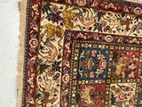 an image of a rug is hanging on a wall in a room