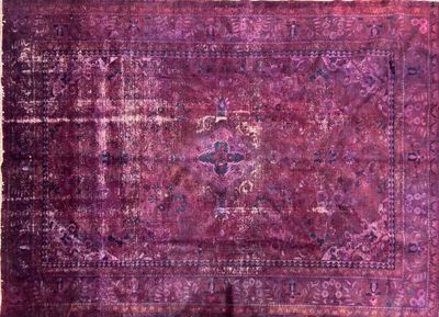 Tapis vintage Tabriz vers 1985