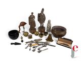 a lot of different items that are sitting on a table