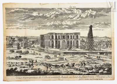 un dessin représentant un grand bâtiment avec une tour au milieu