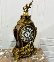 Beau cartel et sa console en marqueterie, boule de laiton do… (photo 5)