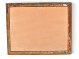 an old wooden picture frame with a blank piece of wood in the middle