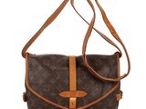 louis vuitton monogram canvas and leather shoulder bag