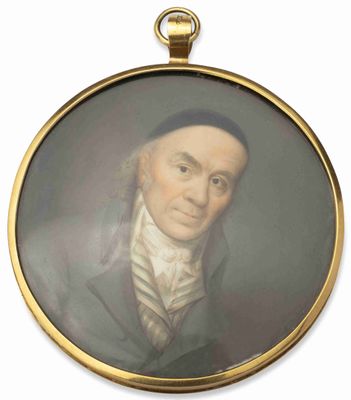 Miniature Portrait À Monture EN OR ET Pendentif-MÉDaillon À …
