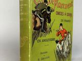 un vieux livre sur lequel figure l'image d'un homme à cheval