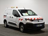 a picture of a white van with a red and white stripe on the side