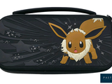 a black case with a picture of a pokemon character on it