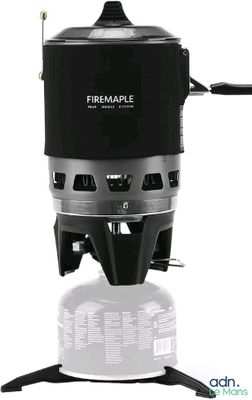 a close up of a stove on a tripod stand