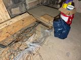 a pile of wires and wires on the floor