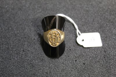a ring that has a picture of a person on it