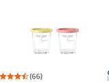 two cups with lids are on a white background with five stars