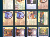 a lot of cards that are on the table