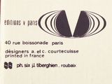 a label on a piece of paper with a design on it